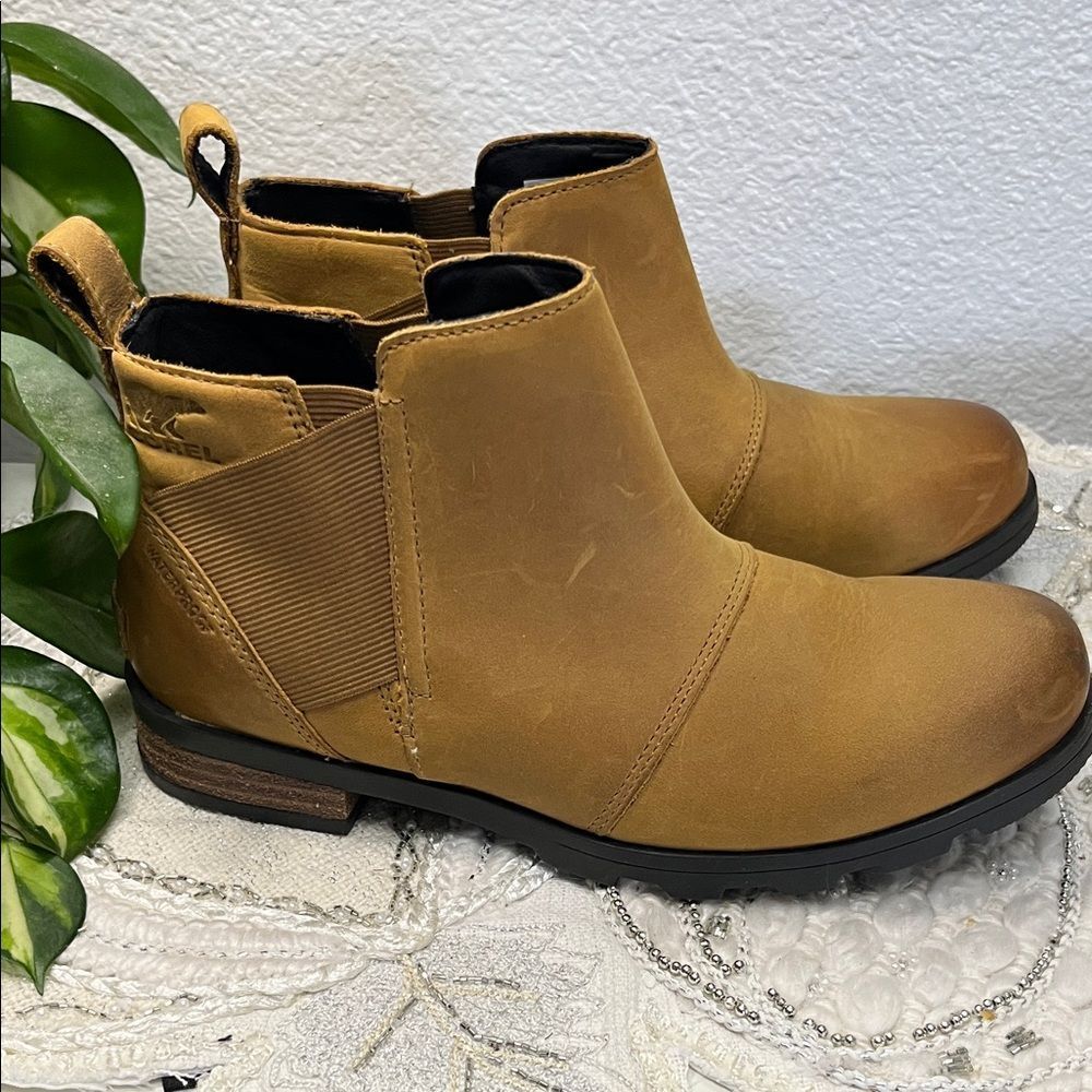 🎉HP🎉 Sorel Brown Leather Ankle Booties (Size 7) - Picture 4 of 16